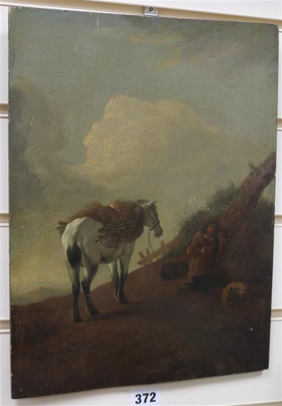 An early 19th century oil on panel, 35 x 27cm